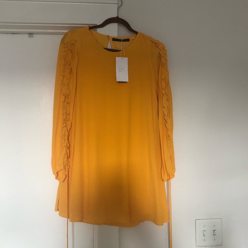 Long Sleeve Dress- Yellow